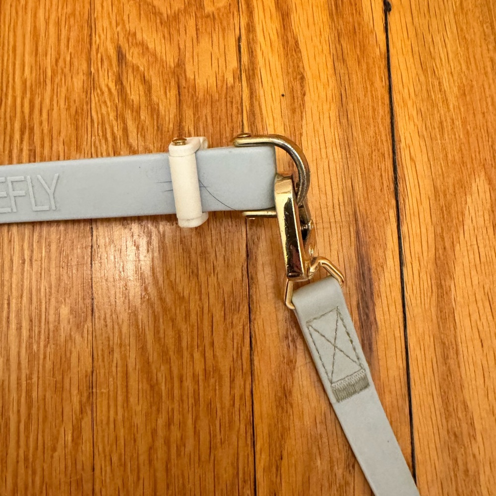 Bone fly light blue leash and harness - Picture 3 of 5